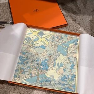 Carre Hermès on the beach scarf 90